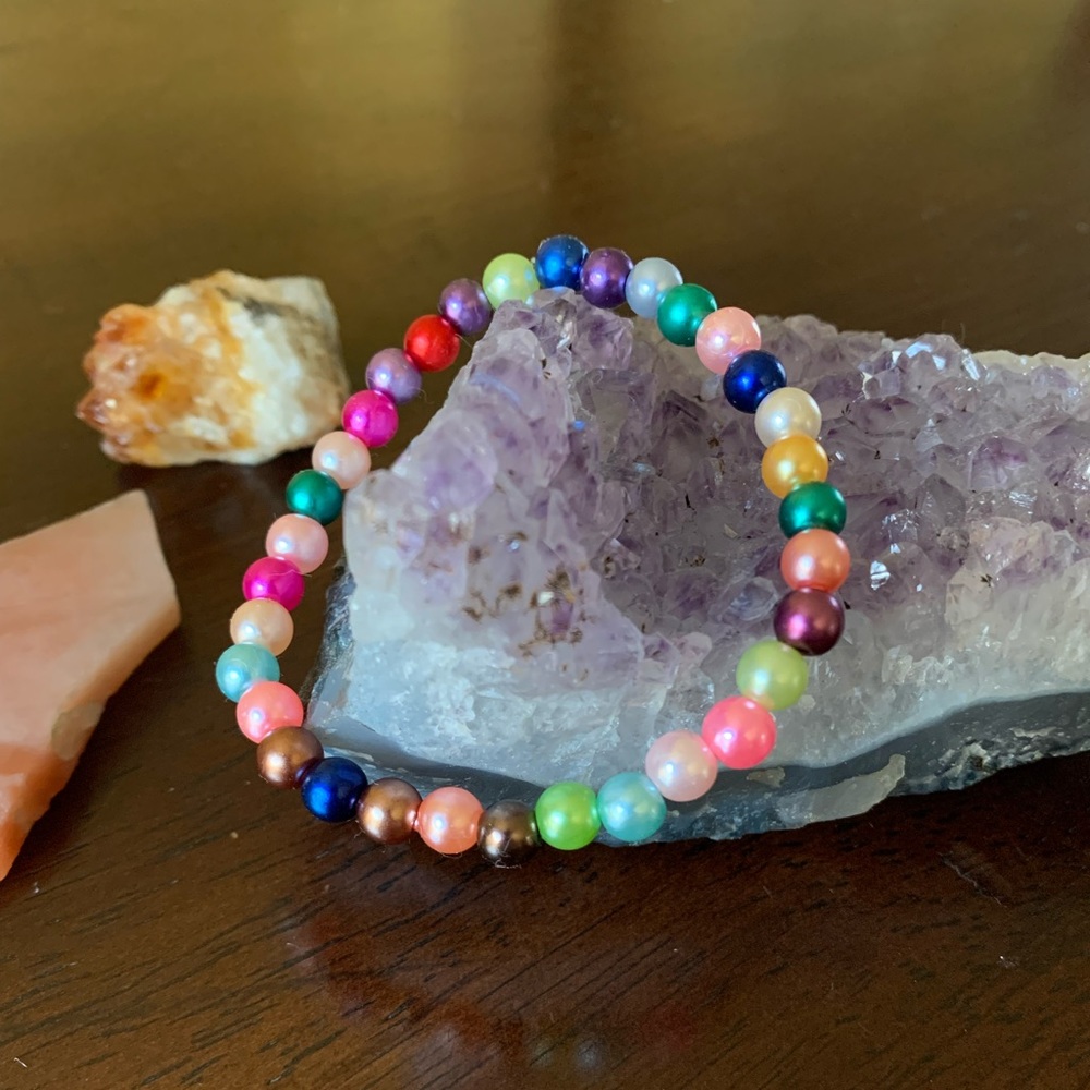 Colorful Beads Bracelet Stretchy String